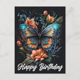 Gefeliciteerd met je verjaardag | Mooie Vlinder Briefkaart