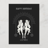 Gefeliciteerd met je verjaardag Mystic Gemini Ster Briefkaart (Voorkant)