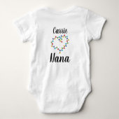 Gefeliciteerd met je verjaardag Nana Schattig Op M Romper (Achterkant)