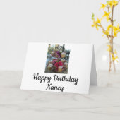 Gefeliciteerd met je verjaardag Nancy Kaart (Gele Bloem)