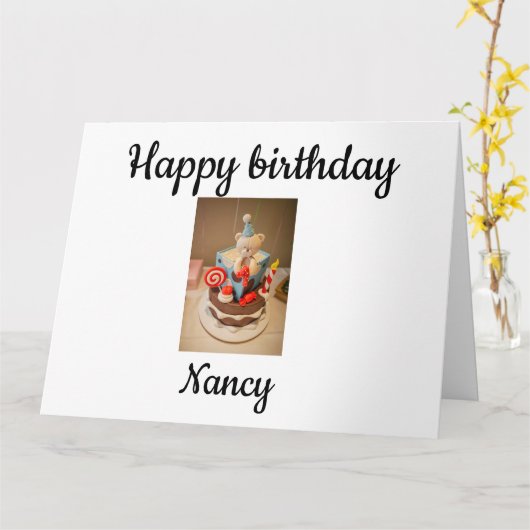 Gefeliciteerd met je verjaardag Nancy Kaart (Gele Bloem)