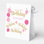 Gefeliciteerd met je verjaardag oktober verjaardag bedankdoosjes (Achterkant)