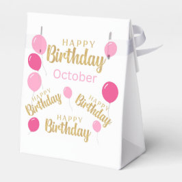Gefeliciteerd met je verjaardag oktober verjaardag bedankdoosjes