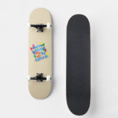 Gefeliciteerd met je verjaardag persoonlijk skateboard (Voorkant)