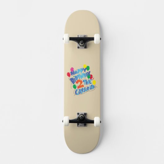 Gefeliciteerd met je verjaardag persoonlijk skateboard (Voorkant)
