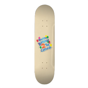 Gefeliciteerd met je verjaardag persoonlijk skateboard