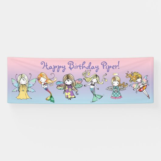 Gefeliciteerd met je verjaardag Piper banner (Horizontaal)