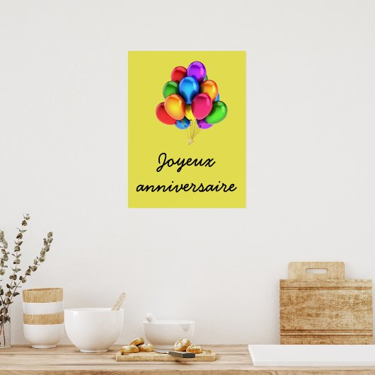 Gefeliciteerd met je verjaardag poster (Keuken)