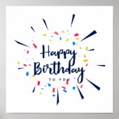 Gefeliciteerd met je verjaardag poster (Voorkant)