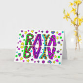 Gefeliciteerd met je verjaardag, Raya, naar een mo Kaart (Gele Bloem)