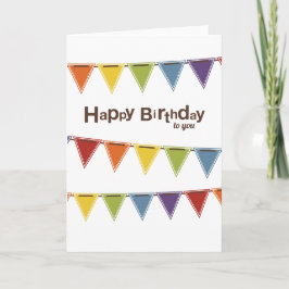 Gefeliciteerd met je verjaardag | regenboogverbran kaart