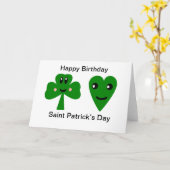 Gefeliciteerd met je verjaardag: Saint Patrick’s D Kaart (Gele Bloem)