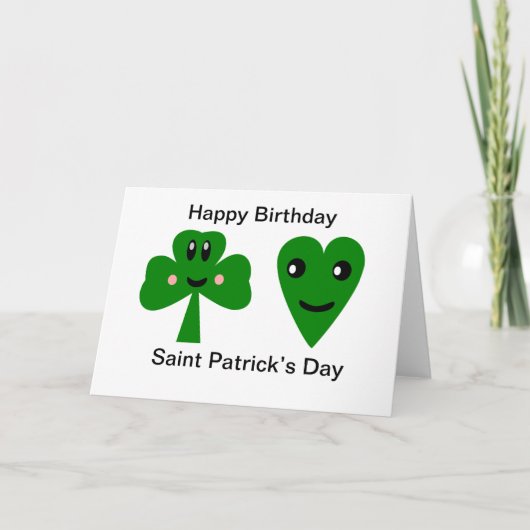 Gefeliciteerd met je verjaardag: Saint Patrick’s D Kaart (Voorkant)