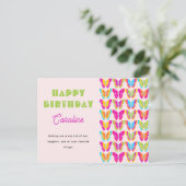 Gefeliciteerd met je verjaardag Schattig Kleurrijk Briefkaart (Staand voorkant)