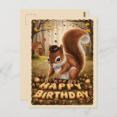 Gefeliciteerd met je verjaardag Schattige Vintage  Briefkaart (Voorkant / Achterkant)