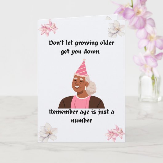 Gefeliciteerd met je verjaardag senior! kaart (Orchidee)