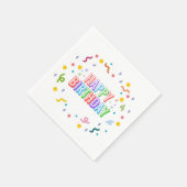 Gefeliciteerd met je verjaardag servet (Hoek)