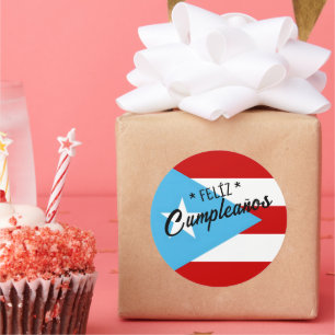 Gefeliciteerd met je verjaardag Sticker – Puerto R