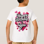 Gefeliciteerd met je verjaardag t-shirt (Achterkant)