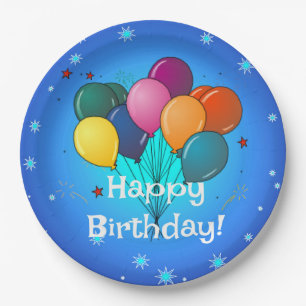 Gefeliciteerd met je verjaardag... Tijd om te vier Papieren Bordje