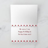 GEFELICITEERD MET JE VERJAARDAG ***TWEELING*** KAART (Binnen)