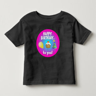 Gefeliciteerd met je verjaardag - Typografie Kinder Shirts