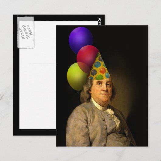 Gefeliciteerd met je verjaardag Van Ben Franklin Briefkaart (Voorkant / Achterkant)