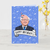 Gefeliciteerd met je verjaardag van Bernie Sanders Kaart (Gele Bloem)