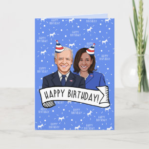 Gefeliciteerd met je verjaardag van Biden Harris Kaart