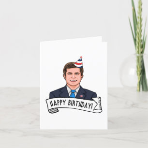 Gefeliciteerd met je verjaardag van burgemeester P Kaart