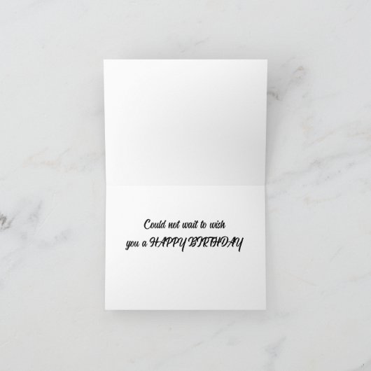 "GEFELICITEERD MET JE VERJAARDAG" VAN HANGING OUT KAART (Binnen)