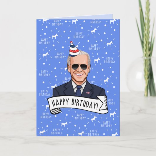 Gefeliciteerd met je verjaardag van Joe Biden Kaart (Voorkant)