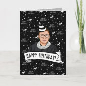 Gefeliciteerd met je verjaardag van Ruth Bader Gin Kaart (Voorkant)