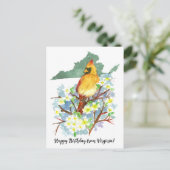 Gefeliciteerd met je verjaardag vanuit Virginia Ka Briefkaart (Staand voorkant)