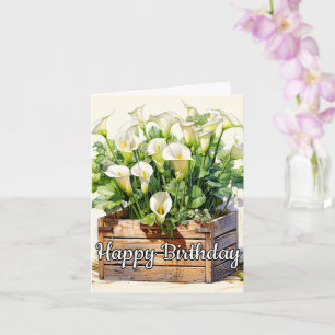 Gefeliciteerd met je verjaardag Verse Geplukte Cal Kaart