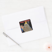 Gefeliciteerd met je verjaardag vierkante sticker (Envelop)
