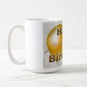 Gefeliciteerd met je verjaardag voor een geweldige koffiemok (Links)