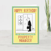 Gefeliciteerd met je verjaardag voor een property  kaart (Voorkant)