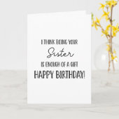 Gefeliciteerd met je verjaardag zus! ...leuk kaart (Gele Bloem)