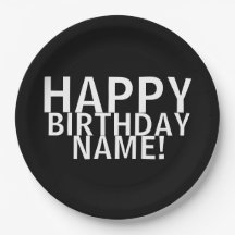 "Gefeliciteerd met je verjaardag!" Zwarte & Witte