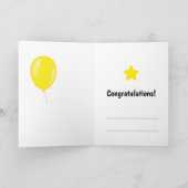 Gefeliciteerd met je verjaardagstaart, kawaii kaart (Binnen)