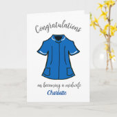 Gefeliciteerd met je verloskundige worden kaart (Gele Bloem)