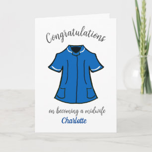 Gefeliciteerd met je verloskundige worden kaart