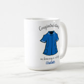 Gefeliciteerd met je verloskundige worden koffiemok (Voorkant rechts)