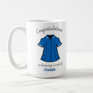 Gefeliciteerd met je verloskundige worden koffiemok