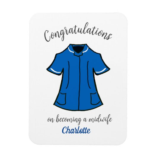 Gefeliciteerd met je verloskundige worden magneet (Verticaal)