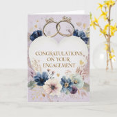 Gefeliciteerd met je Verloving Kaart (Gele Bloem)