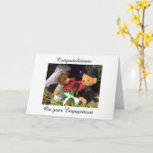 Gefeliciteerd met je verloving kaart (Gele Bloem)