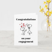 Gefeliciteerd met je verloving kaart (Gele Bloem)