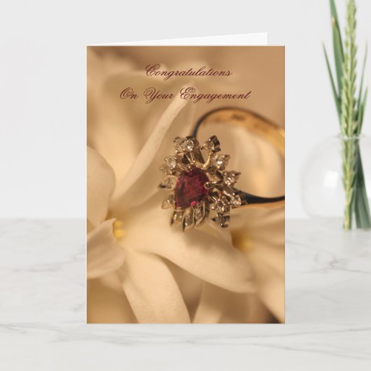 Gefeliciteerd met je Verloving Kaart (Voorkant)